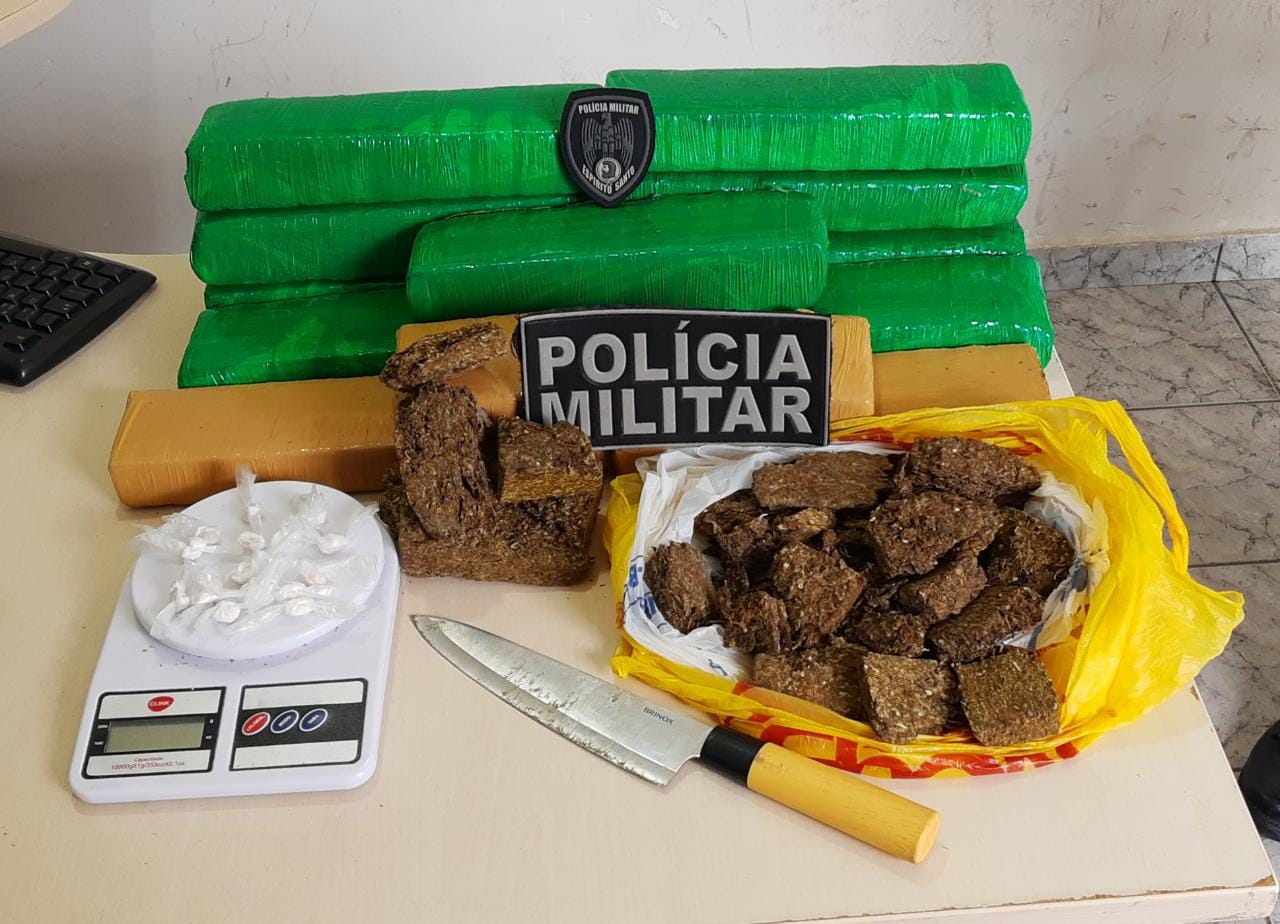 Polícia Militar apreende 11 quilos de maconha nesta manhã no Bairro Cacique  - TC Online